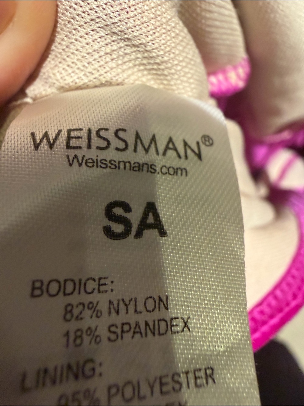 Weissman Glitter Fuchsia Strappy One-Piece Jumpsuit - Picture 3 of 9